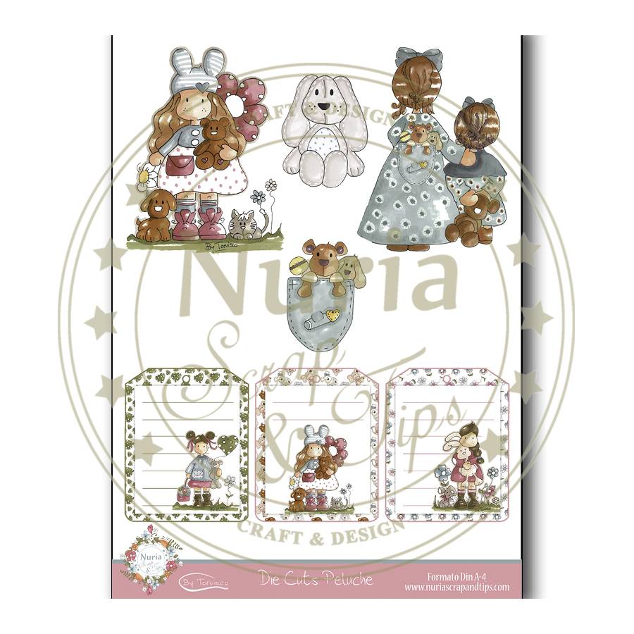 Die Cuts scrapbooking Peluche