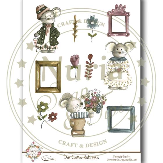 Die Cuts scrapbooking Ratones