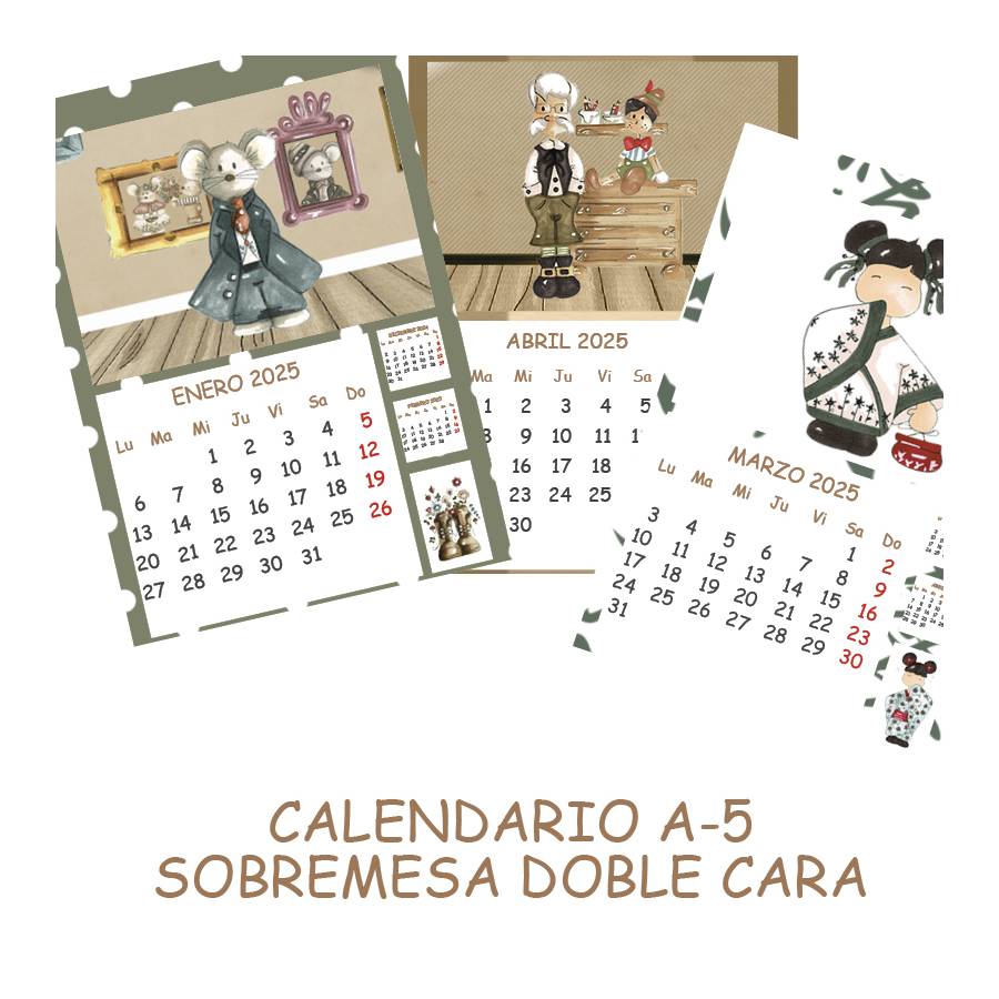 Calendario A-5 Sobremesa