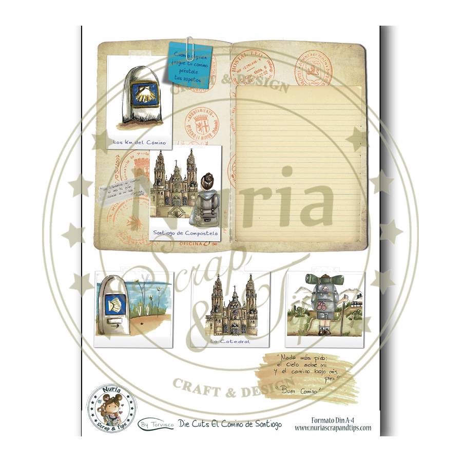 Die Cuts El Camino de Santiago Die Cuts El Camino de Santiago