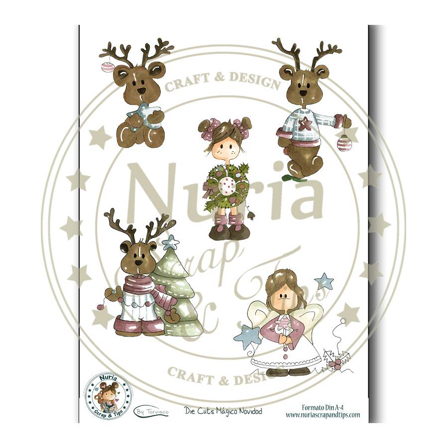 Die Cuts scrapbooking Mágica Navidad