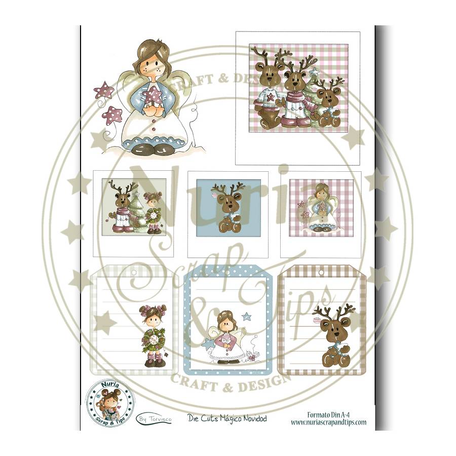Die Cuts scrapbooking Mágica Navidad
