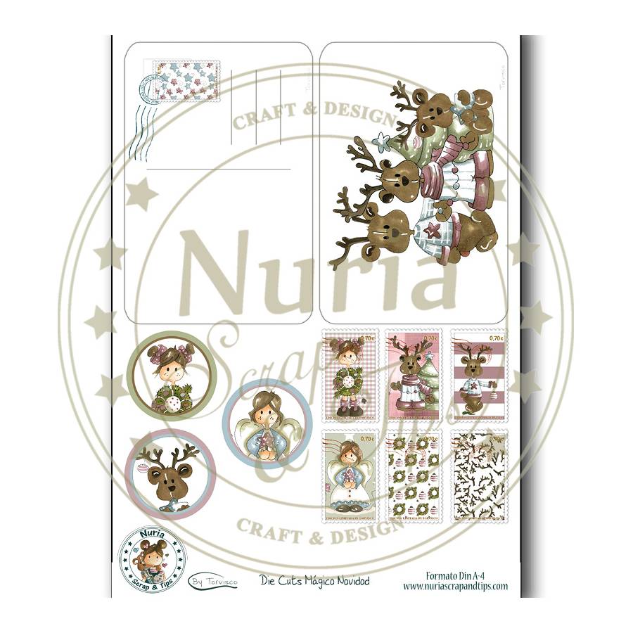Die Cuts scrapbooking Mágica Navidad