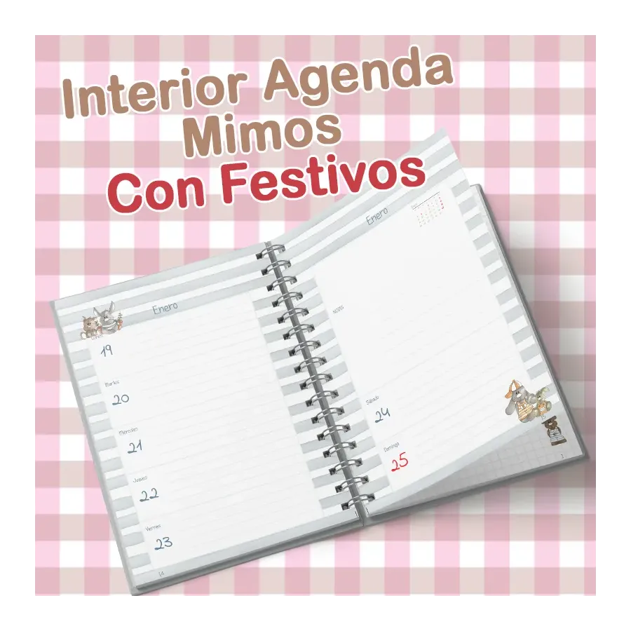 Interior Agenda Mimos 2026 sin Festivos