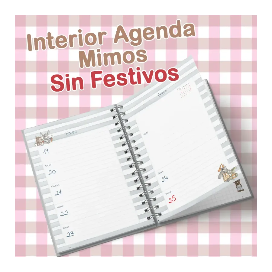 Interior Agenda Mimos 2026 sin Festivos