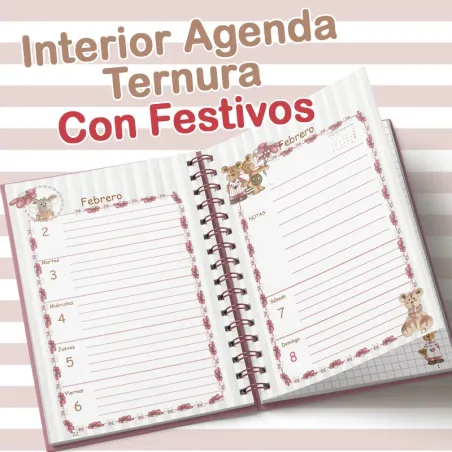 Interior Agenda Ternura 2026 con Festivos nacionales