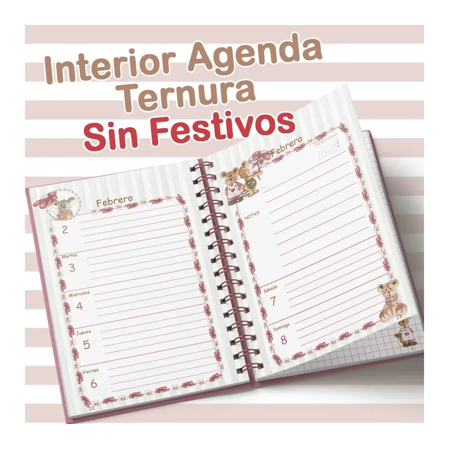 Interior Agenda Ternura 2026 sin Festivos