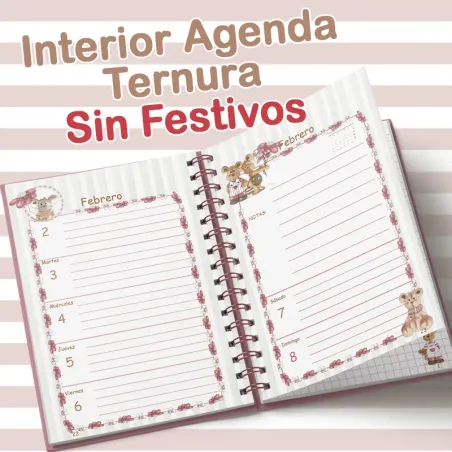Interior Agenda Ternura 2026 sin Festivos
