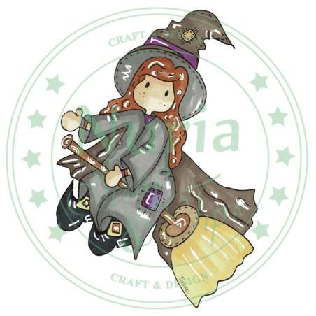Sello Brujita Escoba