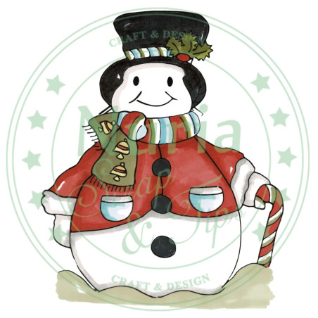 Sello Muñeco de Nieve