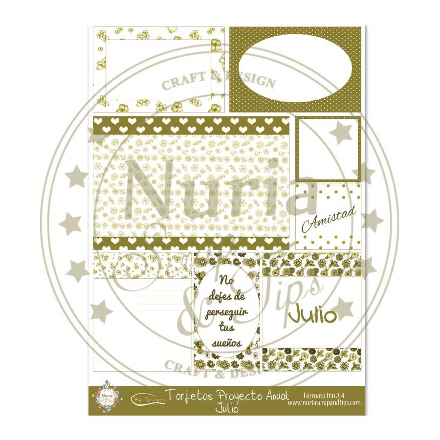 Tarjetas Proyecto Anual Julio Tarjetas Proyecto Anual Julio