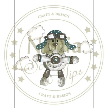 Sello Chiquitín Avión