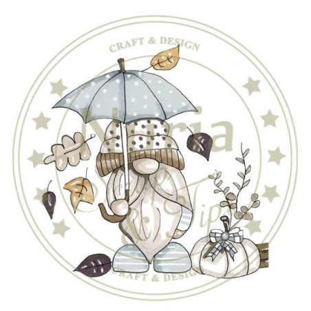 Sello Otoño paraguas